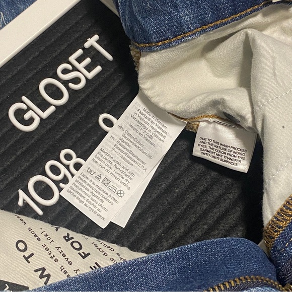 MADEWELL Denim. Classic straight Jeans in Coldbrook wash. 26 Tall - Picture 5 of 8